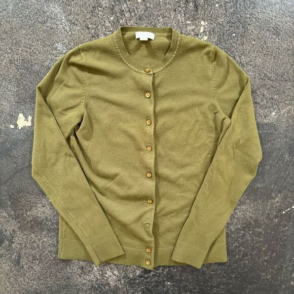 Charter Club Green Women’s Button Up Sweater Size Medium Rayon Blend Casual - Picture 2 of 11